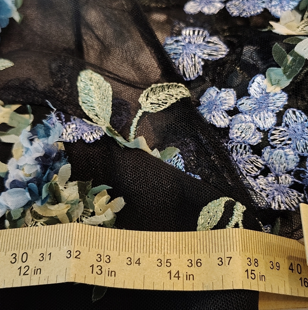 Dress the Population Black and Blue Floral Mini Dress - Picture 10 of 11
